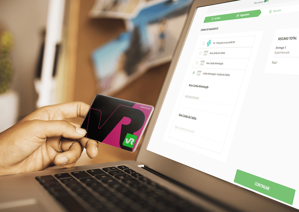 Como comprar com vale-alimentação pela internet