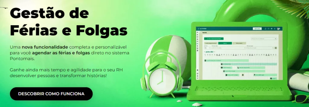 gestão de férias e folga. Confira